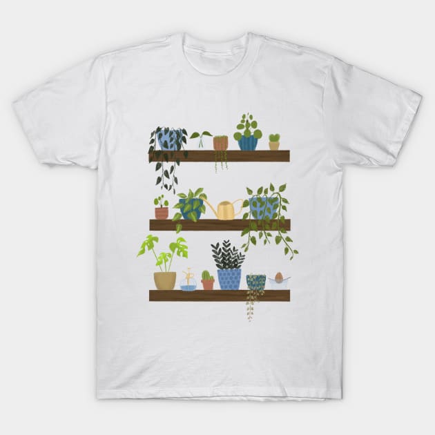 Houseplant Shelf T-Shirt by ally1021